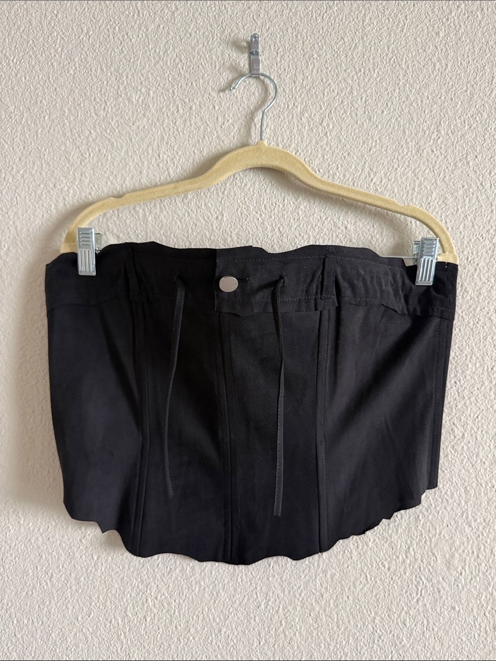 Miaou Black Strapless Corset Top